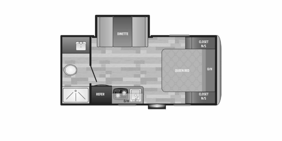 2019 Springdale Mini 1790FQ Travel Trailer at Tonies RV STOCK# 1345 Floor plan Layout Photo