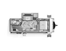 2023 Palomino SolAire Ultra Lite 243BHS Travel Trailer at Tonies RV STOCK# 8960 Floor plan Image