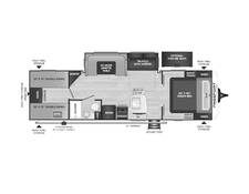 2024 Keystone Passport SL 282QB Travel Trailer at Tonies RV STOCK# 0127 Floor plan Image